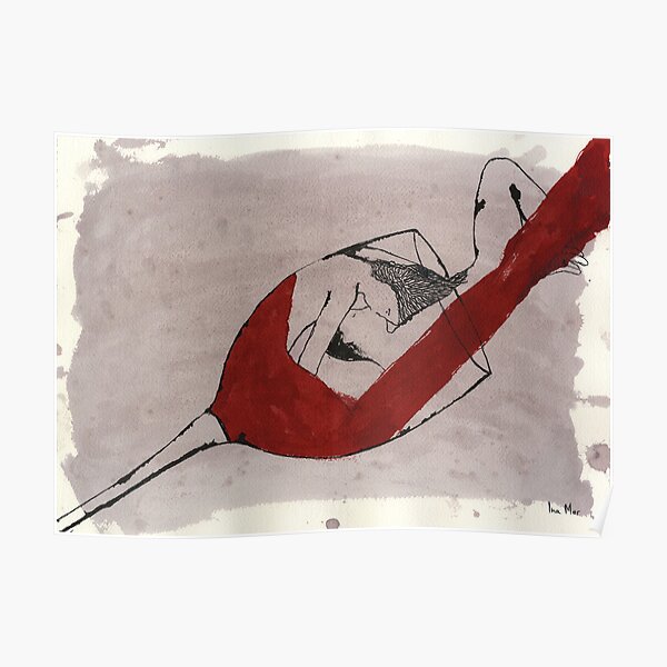I love red wine cause you love red wine Poster