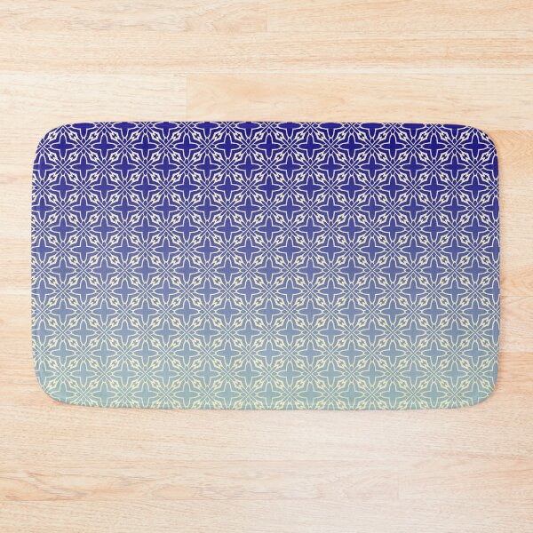 Item preview, Medium Star Tiled Pattern on a two toned blue and grey background designed and sold by carllaev.