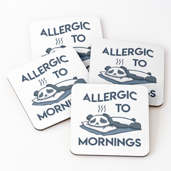 Item preview, Allergic To Mornings designed and sold by Burley Threads.