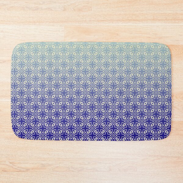 Item preview, Medium Star Tiled Pattern on a two toned grey fading into blue background designed and sold by carllaev.