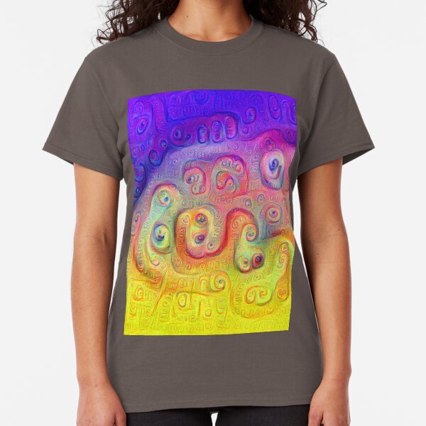 DeepDream Violet to Yellow Classic T-Shirt