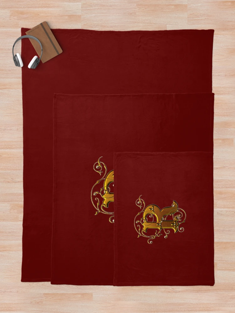 Thumbnail 5 of 6, Throw Blanket, Initial R designed and sold by designchris.