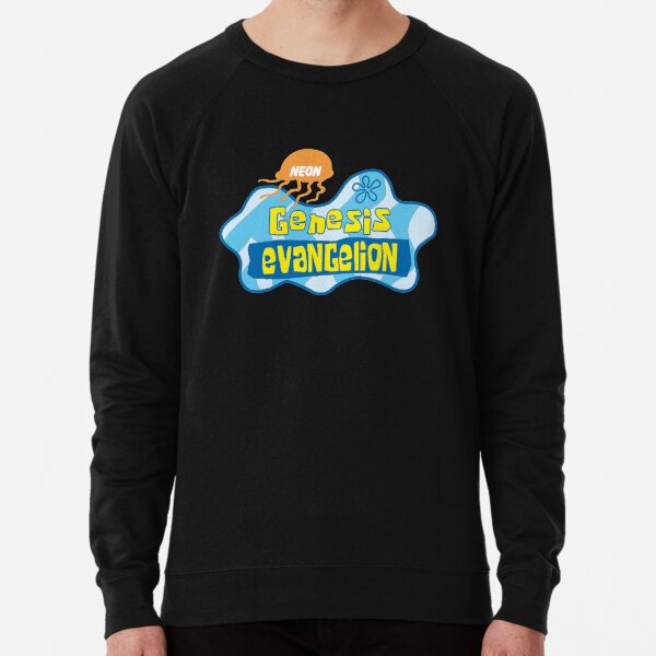 Neon Genesis Evangelion X Bob Esponja Pantalones Cuadrados Sudadera ligera