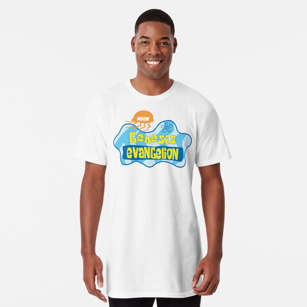 spongebob neon genesis evangelion shirt