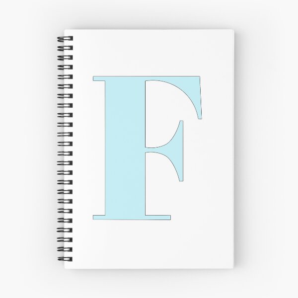Item preview, The letter F (Pastel Blue) designed and sold by drawingbystephx.