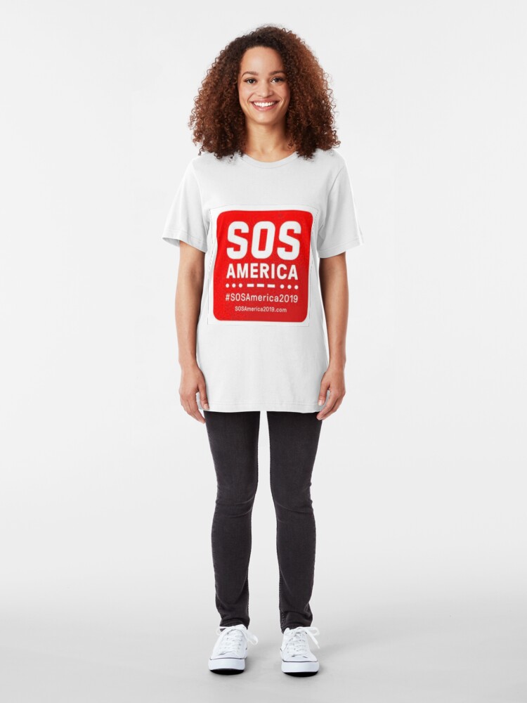 Alternate view of SOSAmerica 2019 Shirt Slim Fit T-Shirt
