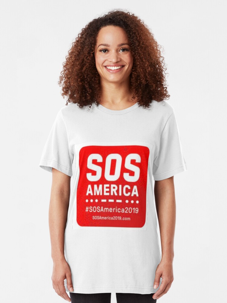 Alternate view of SOSAmerica 2019 Shirt Slim Fit T-Shirt