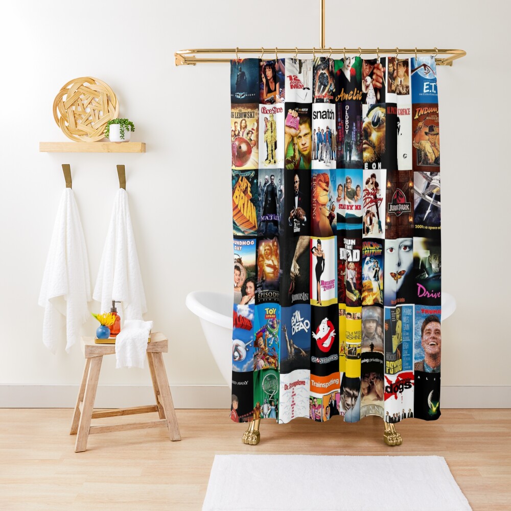 Discover Movie Pattern Shower Curtain