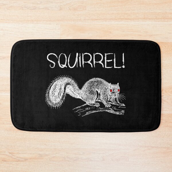 Item preview, Easily Distracted Squirrel Red Eyes designed and sold by HighBrowDesigns.