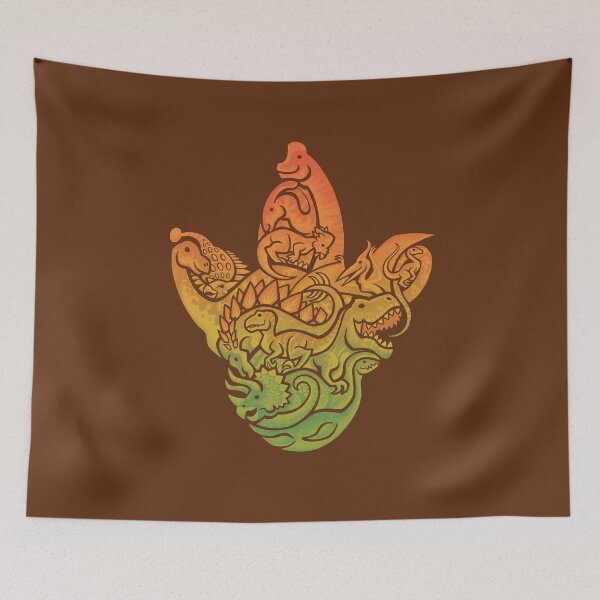 Item preview, Prehistoric Print (brown) designed and sold by Wayne Minnis.
