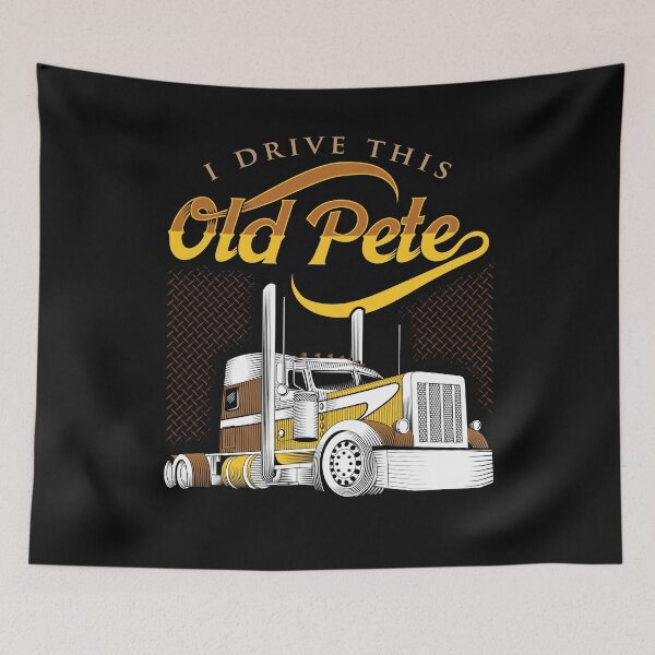 Item preview, I Drive This Old Pete Classic Vintage Semi-Truck Driver Gift designed and sold by javaneka.