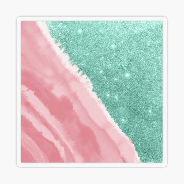 The Pink Abstract Watercolor Sparkling Chevron - Skin Decal Vinyl