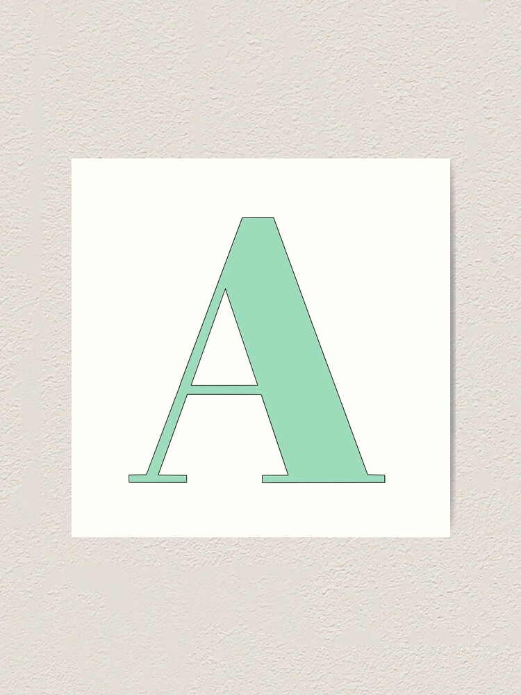 The letter B (Mint Green) Sticker for Sale by drawingbystephx