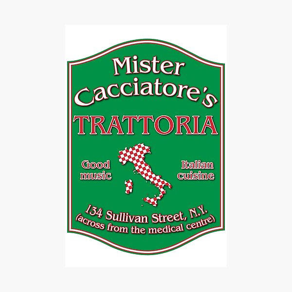 Mister Cacciatore's Photographic Print
