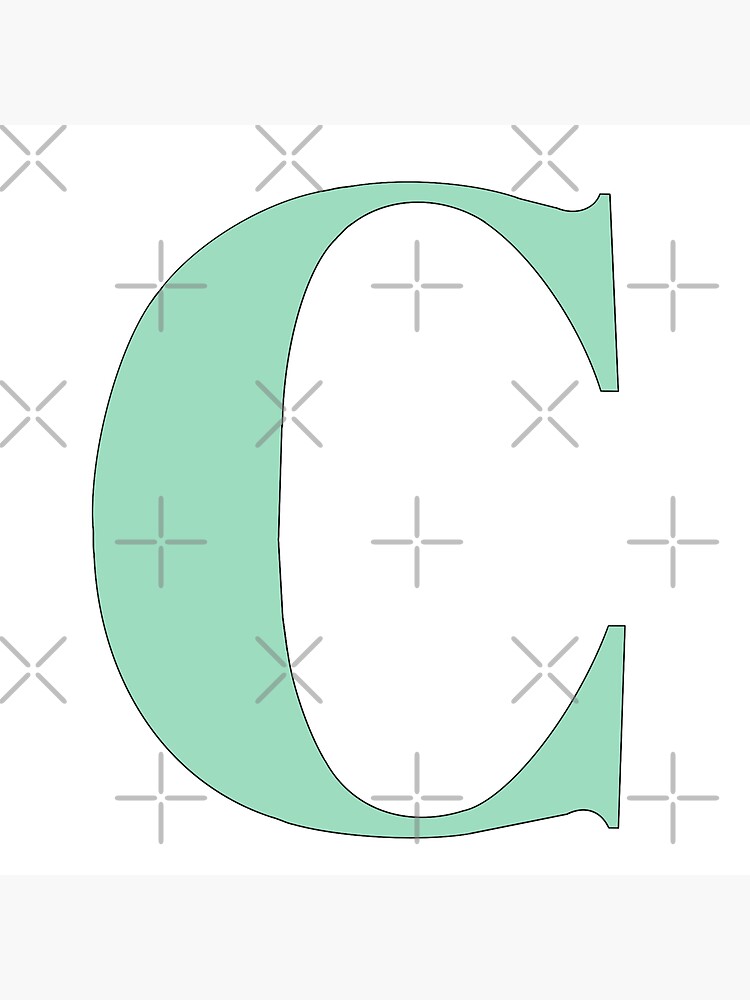 The letter B (Mint Green) Sticker for Sale by drawingbystephx