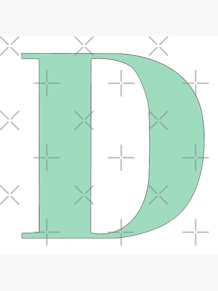 The letter B (Mint Green) Sticker for Sale by drawingbystephx