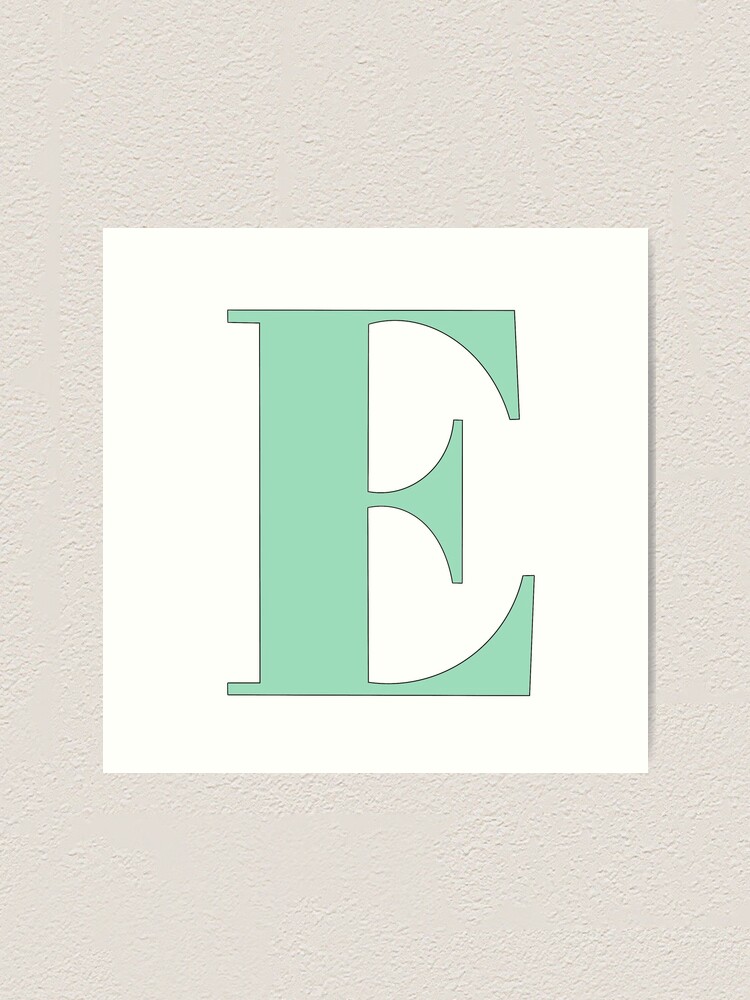 The letter B (Mint Green) Sticker for Sale by drawingbystephx