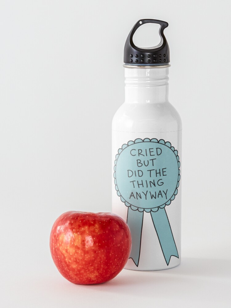 Alternate view of Did The Thing Anyway Water Bottle