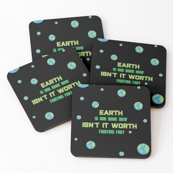SU Peridot Earth Day Design Coasters (Set of 4)