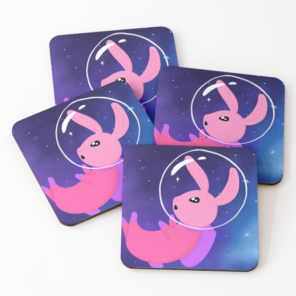 Space bun Coasters (Set of 4)