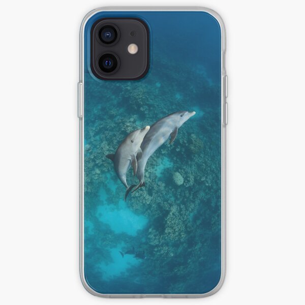 Sweet dolphin couple iPhone Soft Case