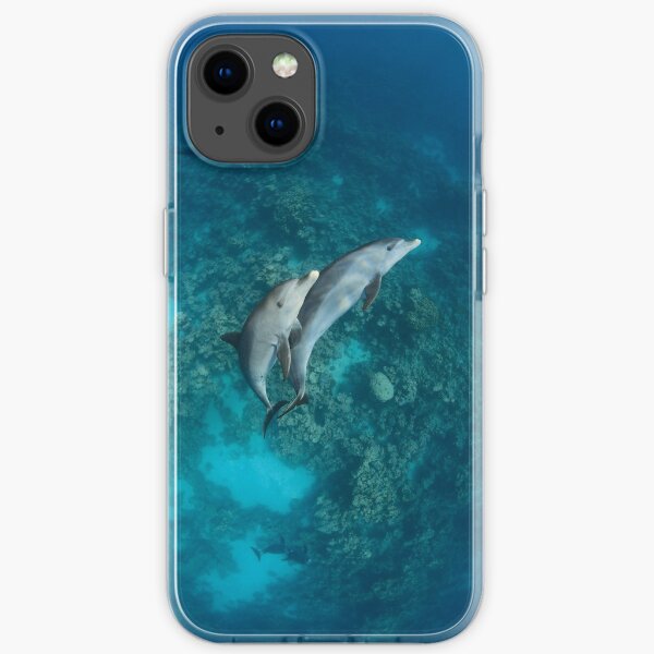 Sweet dolphin couple iPhone Soft Case