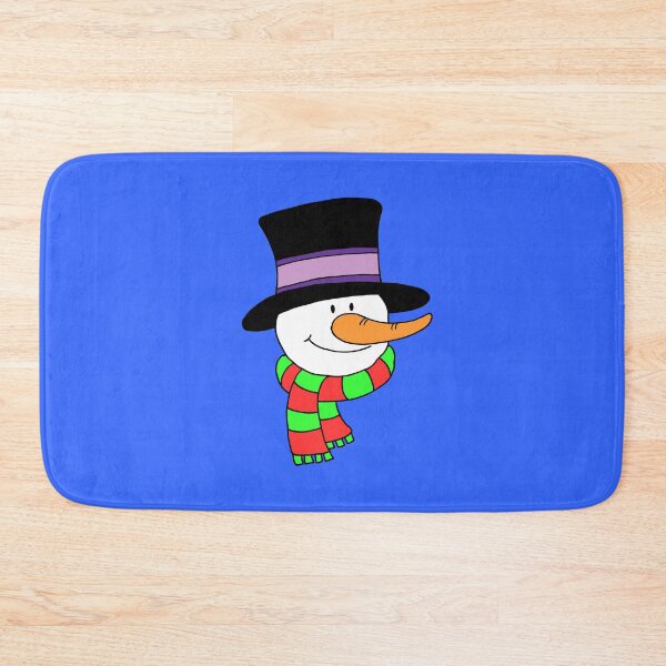 Item preview, Snowman Cartoon Head Holiday Colors designed and sold by jaycartoonist.