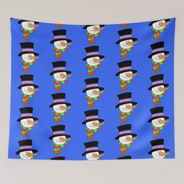 Item preview, Snowman Cartoon Head Holiday Colors designed and sold by jaycartoonist.