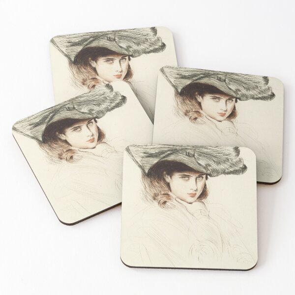 Item preview, Paul César Helleu - Portrait of a Young Lady designed and sold by ArtExpression.