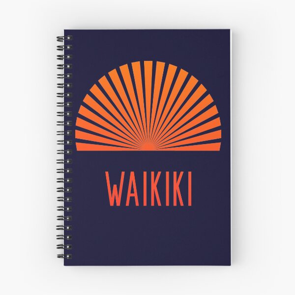 Item preview, Waikiki Honolulu, Hawaii Sunset Orange designed and sold by madtoyman.
