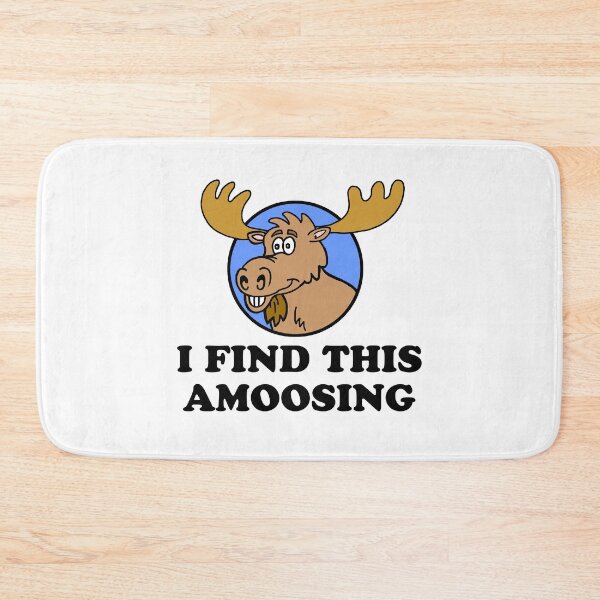 Item preview, I Find This Amoosing Funny Moose Cartoon Pun designed and sold by jaycartoonist.