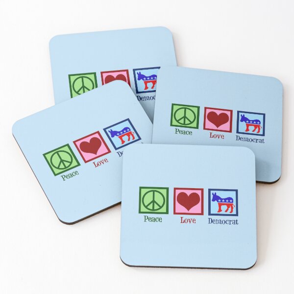 Item preview, Peace Love Democrat designed and sold by Epic Love Designs.