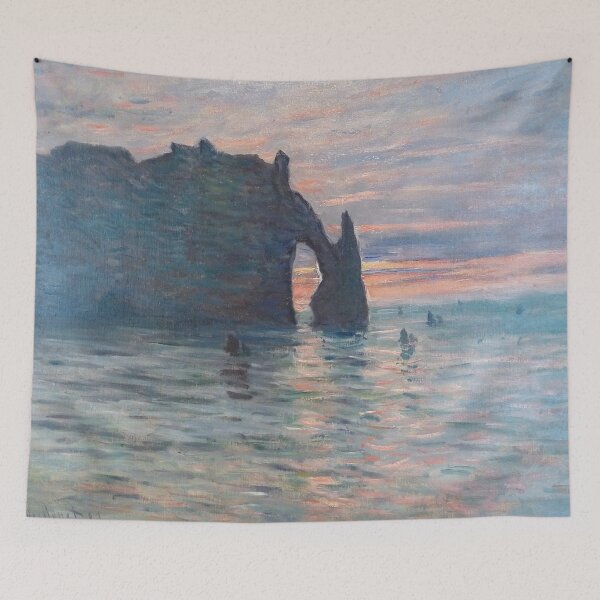 Item preview, Claude Monet - Etretat, Cliff of d'Aval, Sunset designed and sold by ArtExpression.
