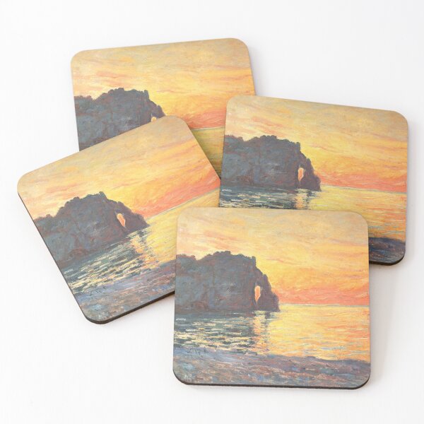 Item preview, Claude Monet - Etretat, Cliff of d'Aval, Sunset designed and sold by ArtExpression.
