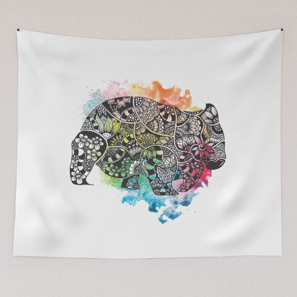 Item preview, Wombat with Dododoodles and Watercolour designed and sold by doodlesbydodo.