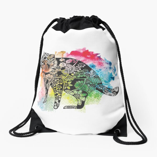 Item preview, Tasmanian Devil over Watercolour Splash designed and sold by doodlesbydodo.