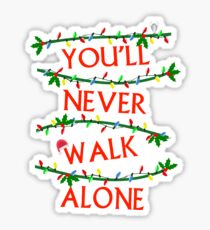 Pegatina Nunca caminarás solo Navidad, Liverpool FC