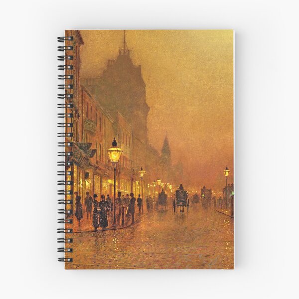 Item preview, John Atkinson Grimshaw - A Street at Night designed and sold by ArtExpression.