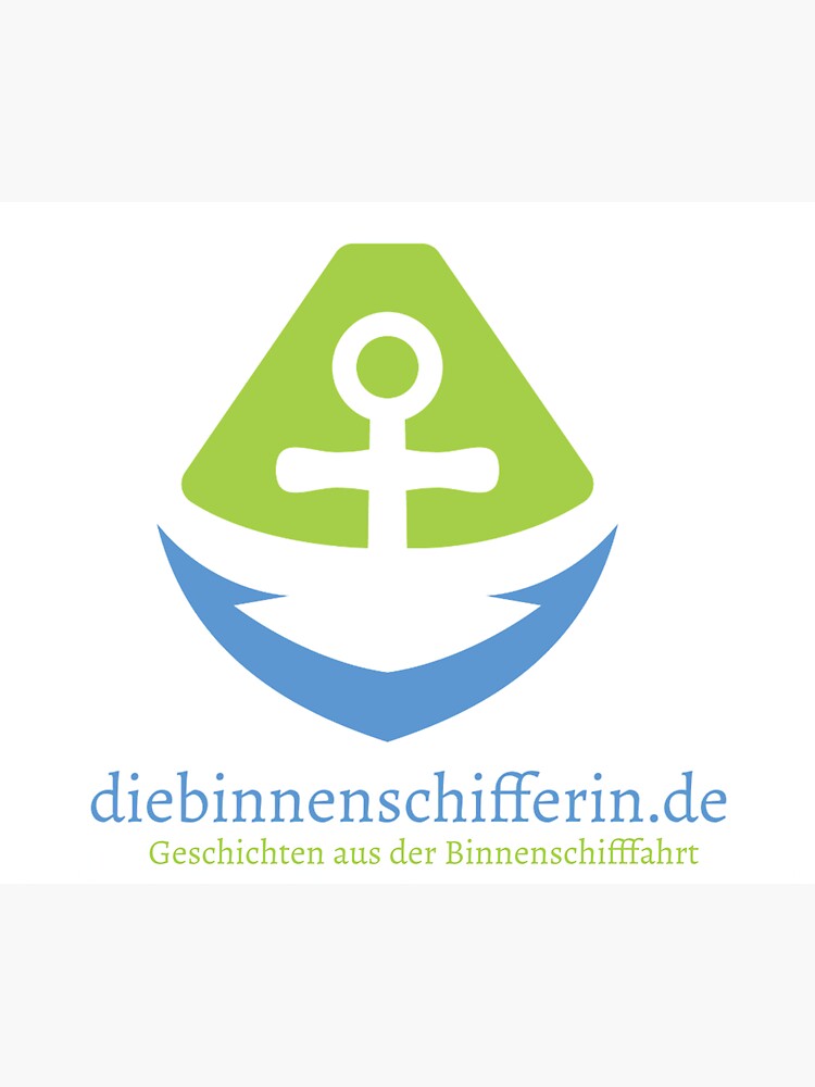 Thumbnail 3 von 3, Sticker, Logo für Binnenschiffer-Blog designt und verkauft von BinneSchifferin.