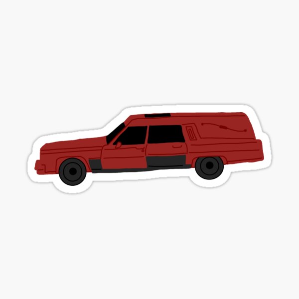 Item preview, Red hearse designed and sold by wakinguptired.