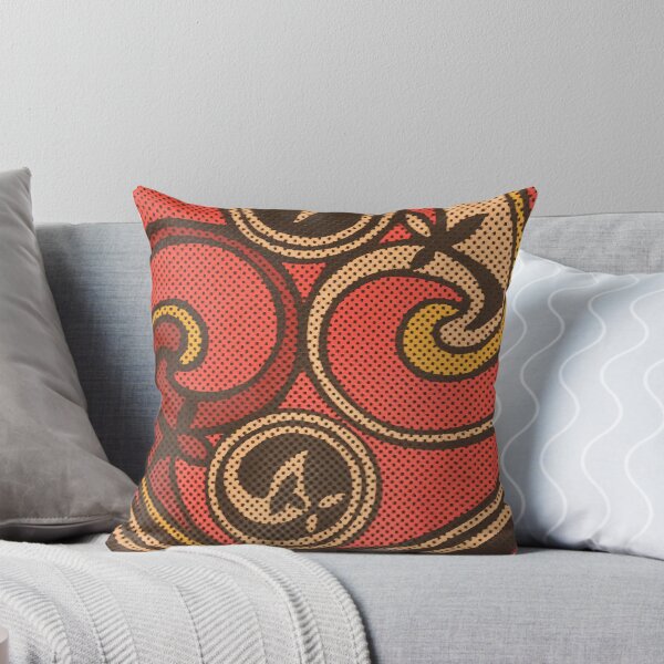 Item preview, Unique floral circle holes design Wall art wallpaper designed and sold by Kam-designs.
