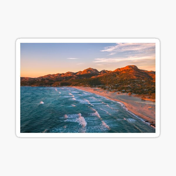 Ostriconi Sunset - Sonnenuntergang am Ostriconi Strand auf Korsika Sticker