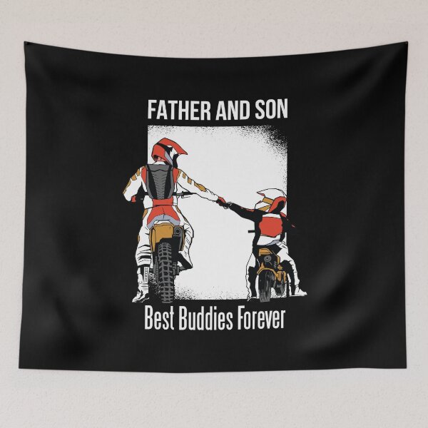 Item preview, Father and son motorcycle buddies designed and sold by GoodQuality.