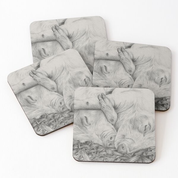 Item preview, Piglets snoozing drawing designed and sold by Sion Walker.