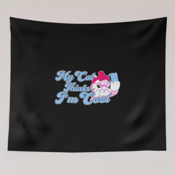 Item preview, My Cat Thinks I'm Cool - Funny Sarcastic Kitten Selfie designed and sold by PrintPress.