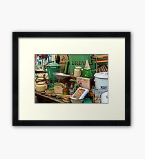 Vintage Kitchenware Framed Print