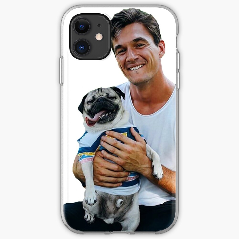 Tyler C. with Dog - Cutout iPhone Case