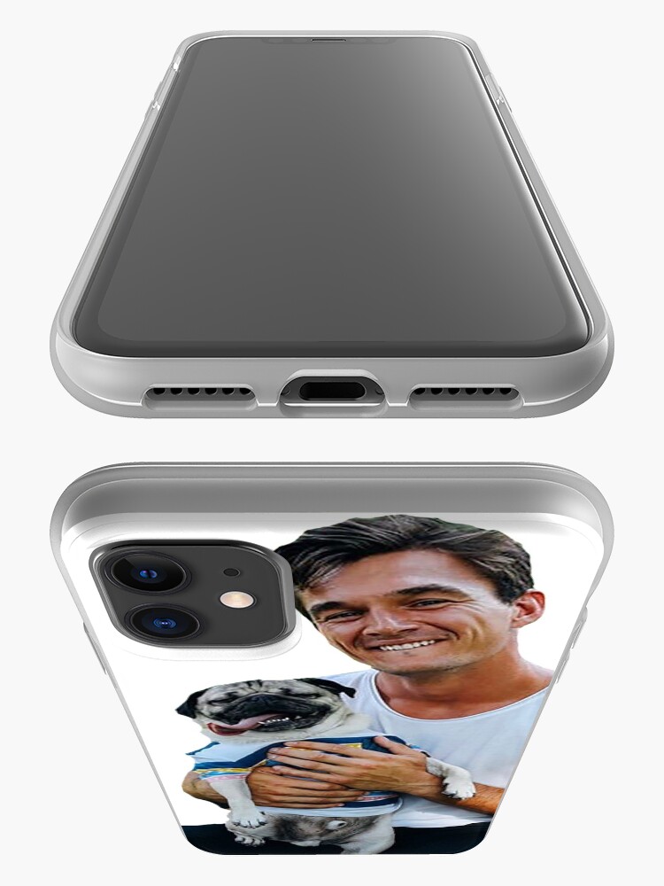 Alternate view of Tyler C. with Dog - Cutout iPhone Case