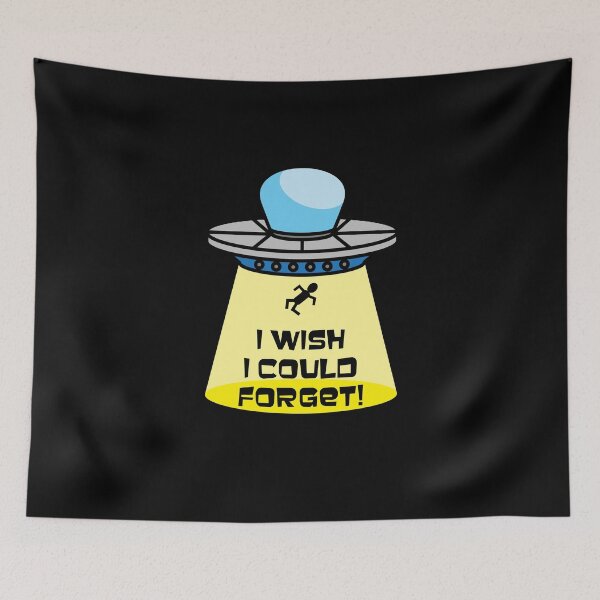 Item preview, UFO Alien Abduction Funny Wish I Could Forget designed and sold by jaycartoonist.