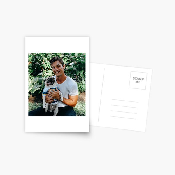Tyler C with Dog Postcard